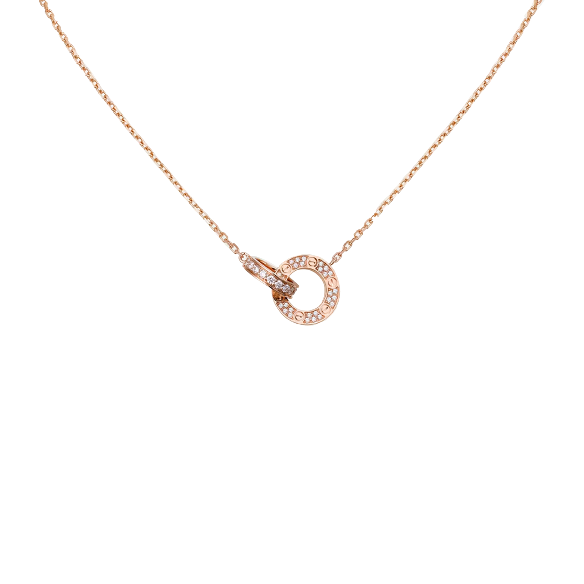 CARTIER LOVE NECKLACE, PAVED B7224528
